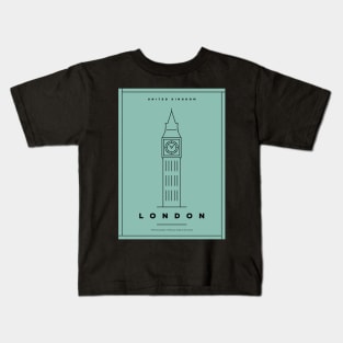 London Minimal Poster Kids T-Shirt